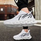 Men's Flame Printed Mesh Sneakers