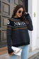 Skull Pattern Round Neck Long Sleeve Sweater