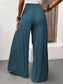 Tied Slit Wide Leg Pants