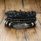 Braided Wrap Leather Bracelets