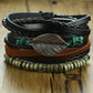 Braided Wrap Leather Bracelets