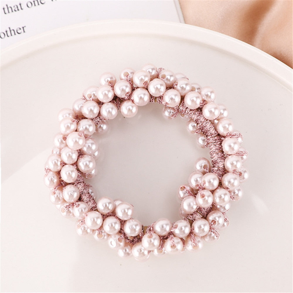 Glam Crystal-Beaded Hair Ties