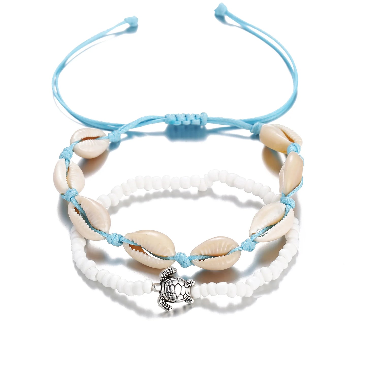 Ocean Beach Anklet Set