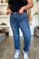 Judy Blue Full Size High Waist Front Seam Detail Straight Jeans