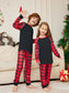 Baby/Toddler Raglan Sleeve Top and Plaid Pants Set