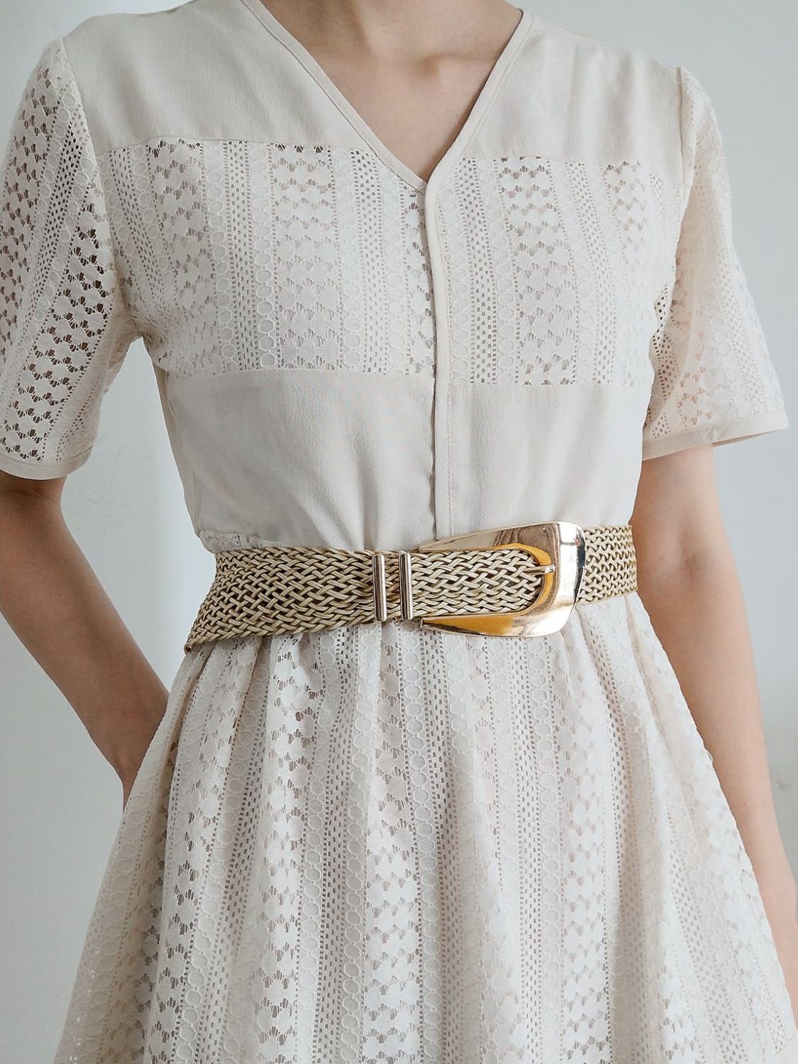 Asymmetrical Braided Belt