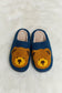 Melody Teddy Bear Print Plush Slide Slippers