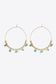 Turquoise Stainless Steel Hoop Earrings