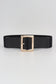 Cinch It - Rectangle Buckle Elastic Wide Belt