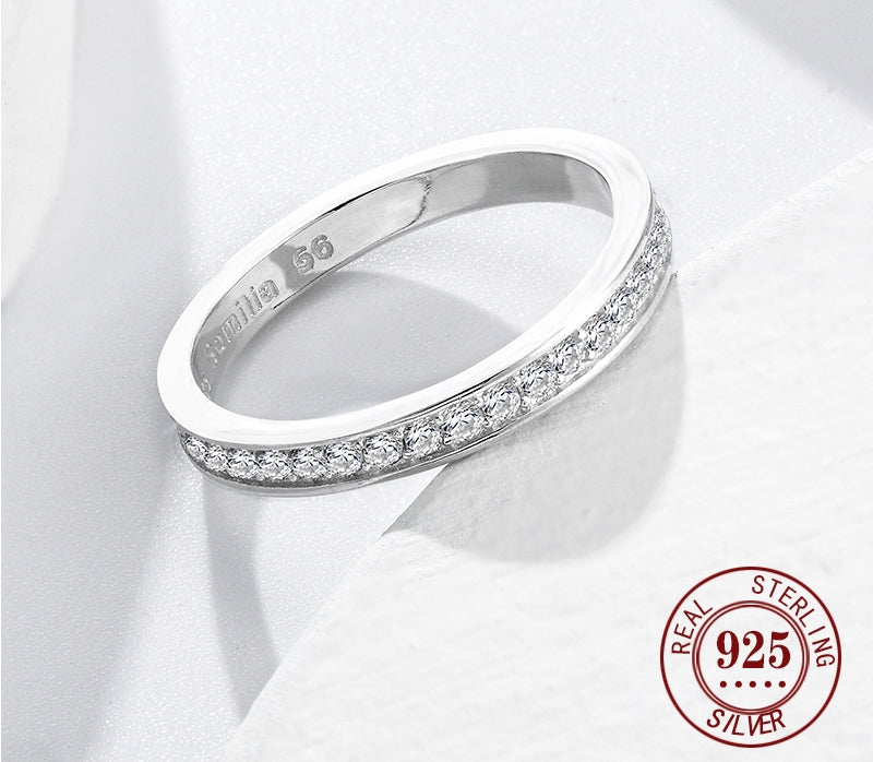 Sterling Silver CZ Stackable Rings
