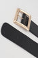 Cinch It - Rectangle Buckle Elastic Wide Belt