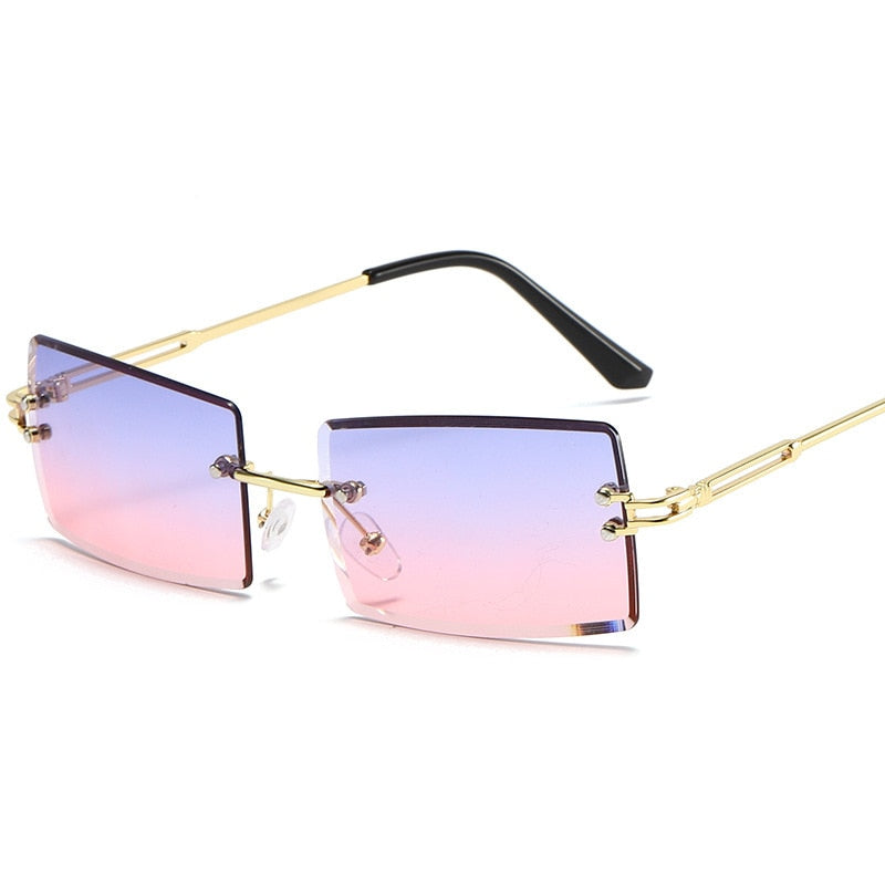 Rimless Rectangle Sunglasses