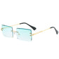 Rimless Rectangle Sunglasses