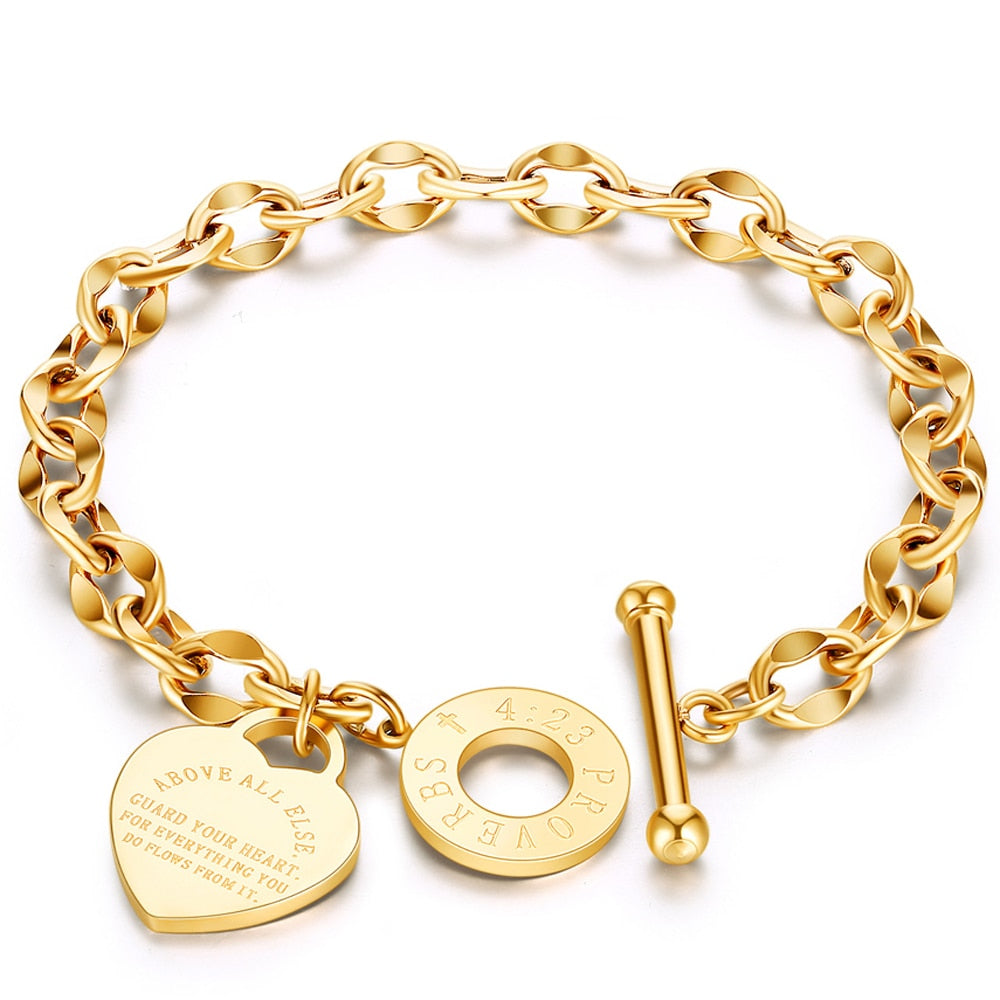 Ginavino Love Heart Charm Bracelet