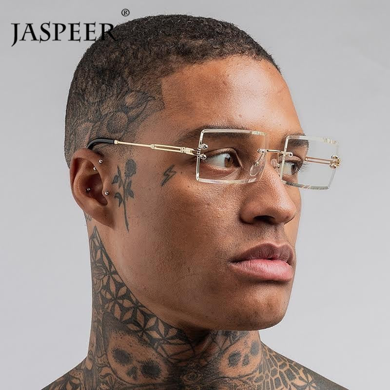 Rimless Rectangle Sunglasses