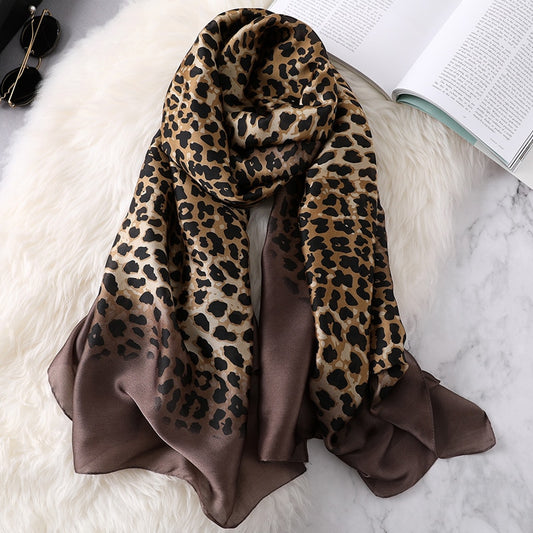 Ombre Leopard Scarf