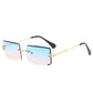 Rimless Rectangle Sunglasses