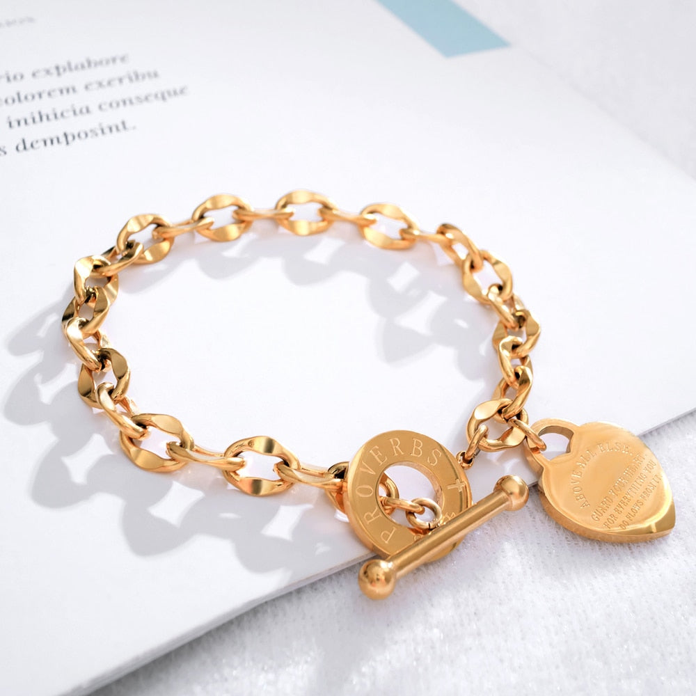 Ginavino Love Heart Charm Bracelet