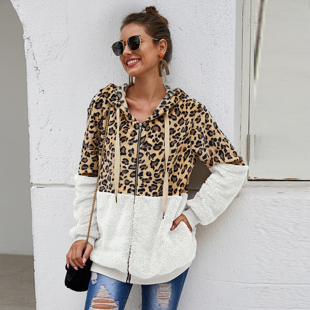 Ginavino Leopard Print Hoodie