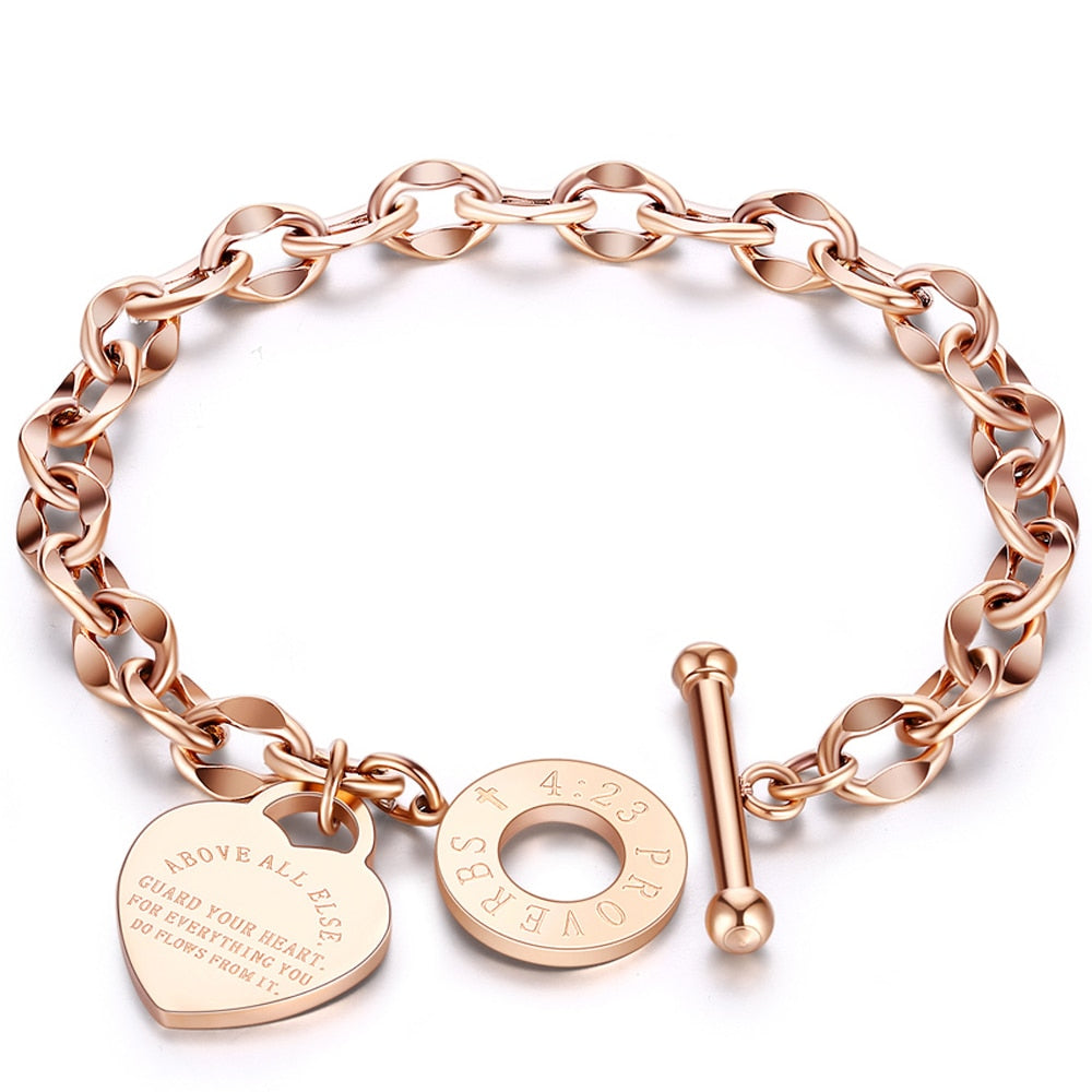 Ginavino Love Heart Charm Bracelet