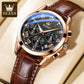 Elite Men's Dress Watch Genuine Leather Band