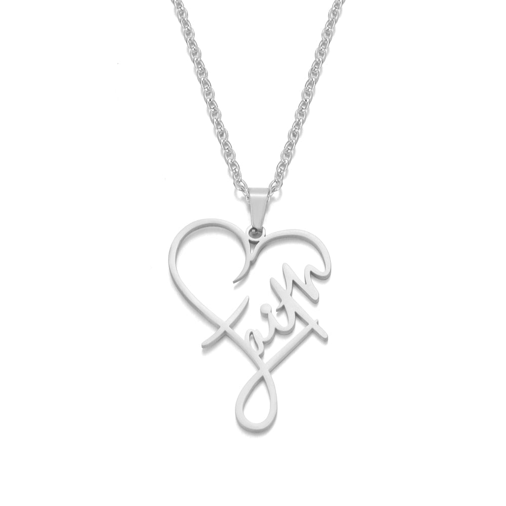 Faith Pendant Necklace - Free Limited Time Offer Only pay $9.99 S&H!