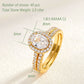 Oval Cut Engagement Ring Wedding Set Solid 925 Sterling Silver Dazzling CZ