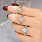 Oval Cut Engagement Ring Wedding Set Solid 925 Sterling Silver Dazzling CZ