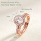 Oval Cut Engagement Ring Wedding Set Solid 925 Sterling Silver Dazzling CZ