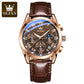 Elite Men's Dress Watch Genuine Leather Band