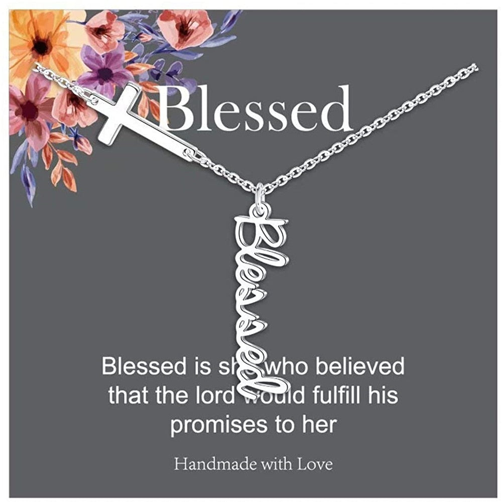 Blessed Stainless Pendant Necklace - Free Limited Time Offer only pay $9.99 S&H