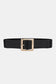 Cinch It - Rectangle Buckle Elastic Wide Belt