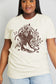 Simply Love Full Size Cowboy Boots Flower Graphic Cotton Tee