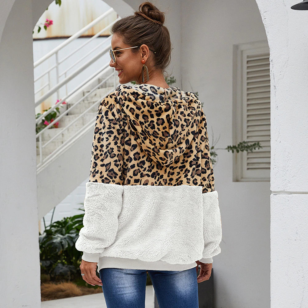 Ginavino Leopard Print Hoodie