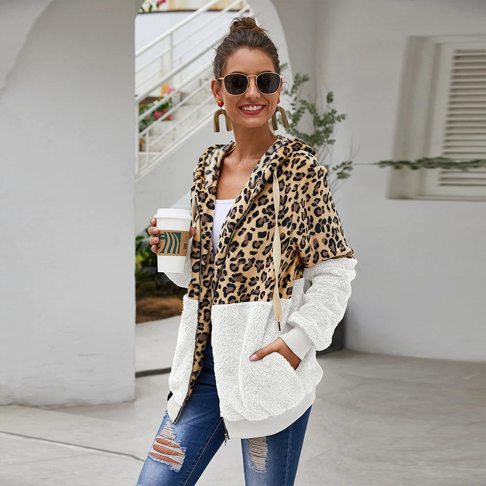 Ginavino Leopard Print Hoodie